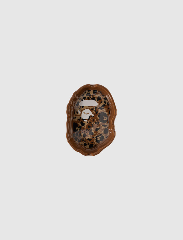 WILD LEOPARD PATTERN APE HEAD ASHTRAY