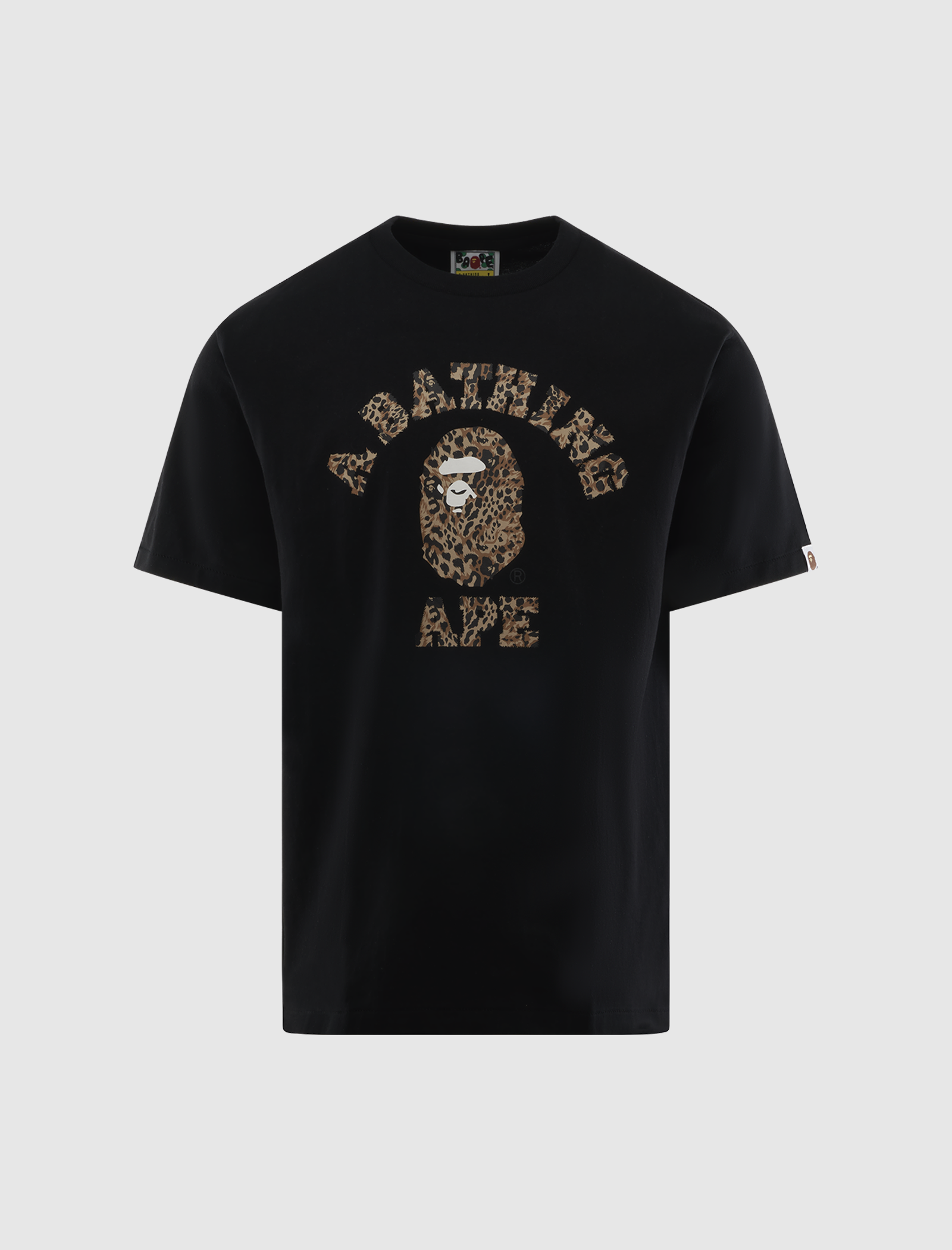 A Bathing Ape Tシャツ swag bape レオパード BAPE ワイルドレオパード柄カレッジTシャツ – Social Status