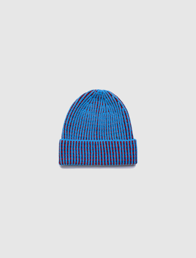 CONTRAST GRID BEANIE