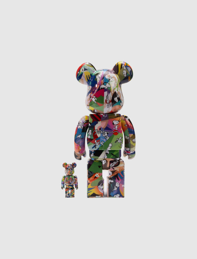 BE@RBRICK TOMOKAZU MATSUYAMA × PEANUTS 100% & 400%