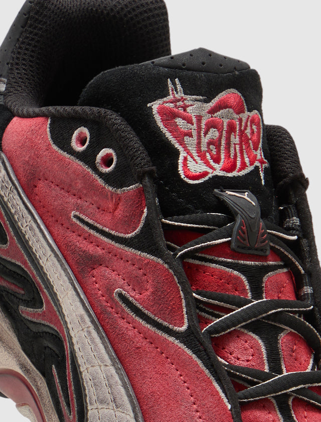 A$AP ROCKY INHALE DISTRESSED CANVAS "BLACK/POP RED"