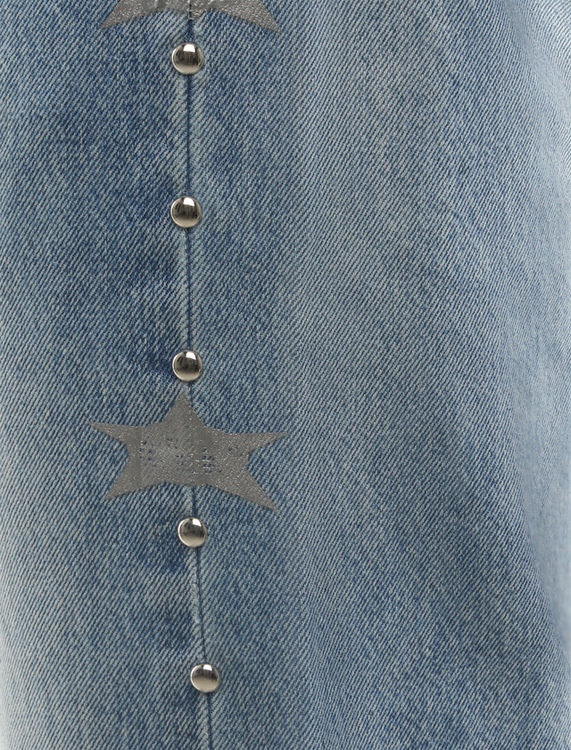 DENIM STUDDED JEANS