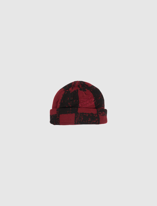 CHECKERED BEANIE