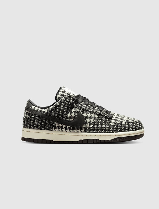 WOMEN'S DUNK LOW HARRIS TWEED "BLACK/WHITE"