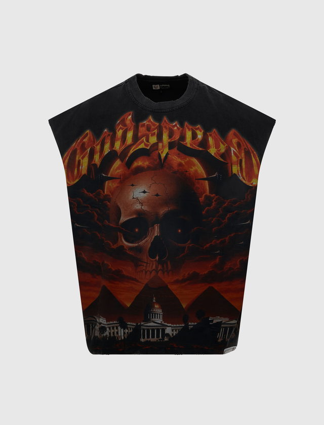 ECHOES EMPIRE SLEEVELESS TEE
