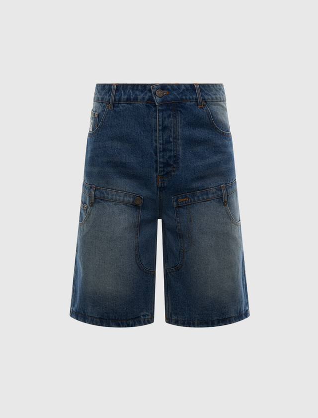 TWIN PANEL DENIM SHORTS