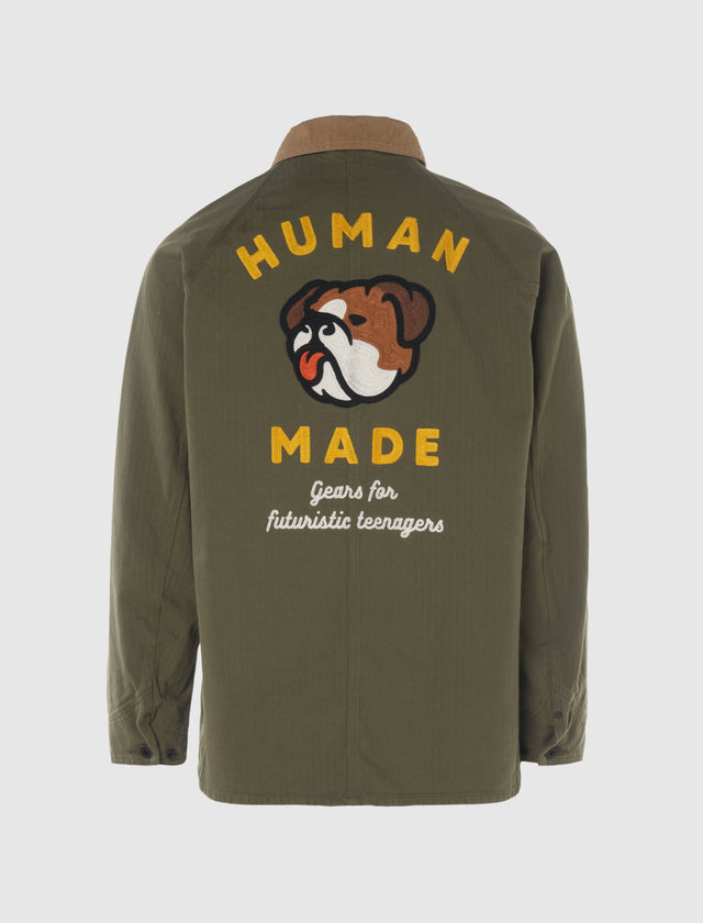 HERRINGBONE COVERALL JACKET