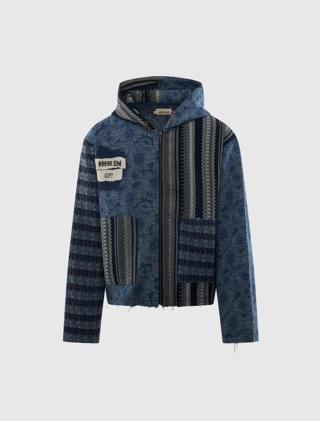 INDIGO TAPESTRY HOODIE