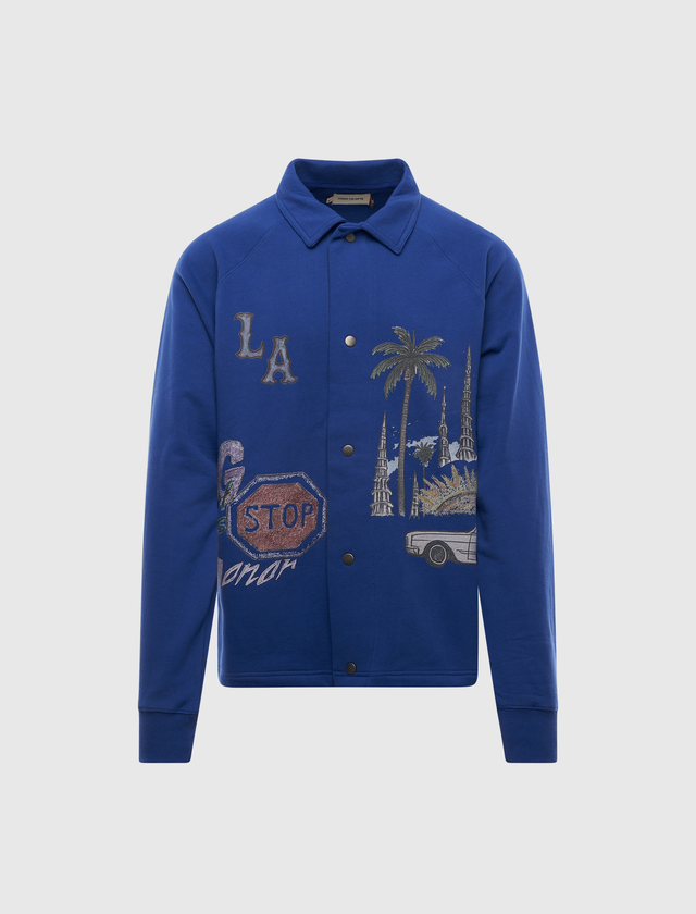 ALL OVER LA FLEECE COACHES JACKET