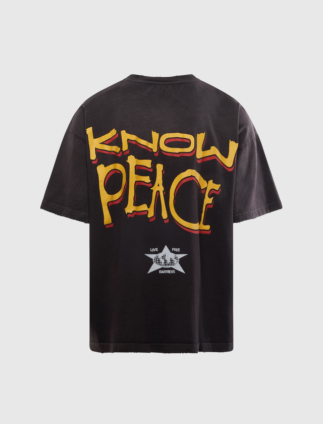 KNOW JUSTICE KNOW PEACE BOXY TEE