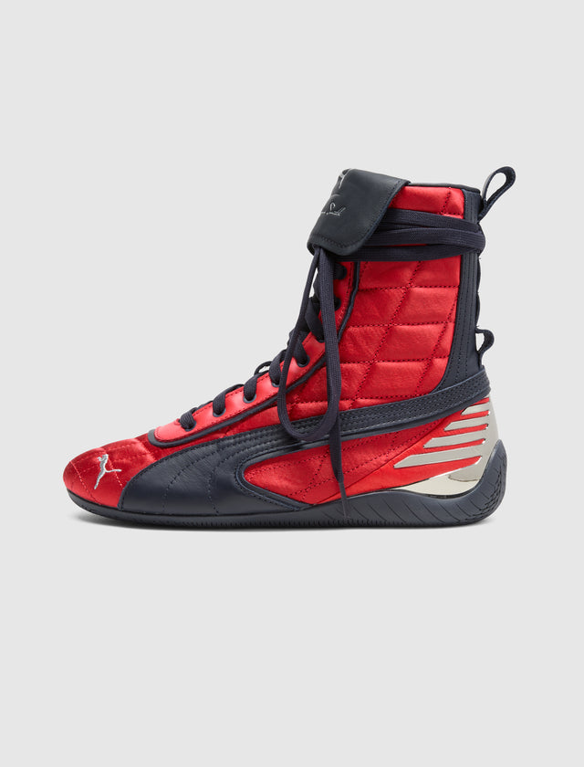 LAQUAN SMITH X SPEEDCAT MID "RED/BLACK"