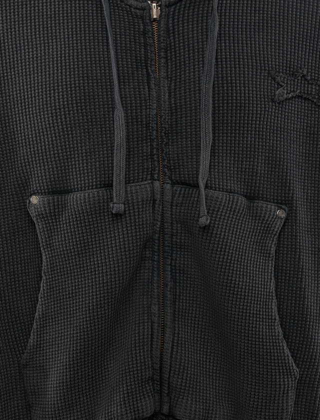 STAR WAFFLE HOODIE