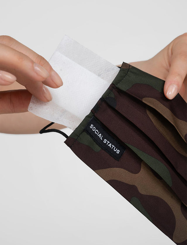 SOCIAL STATUS CAMO MASK