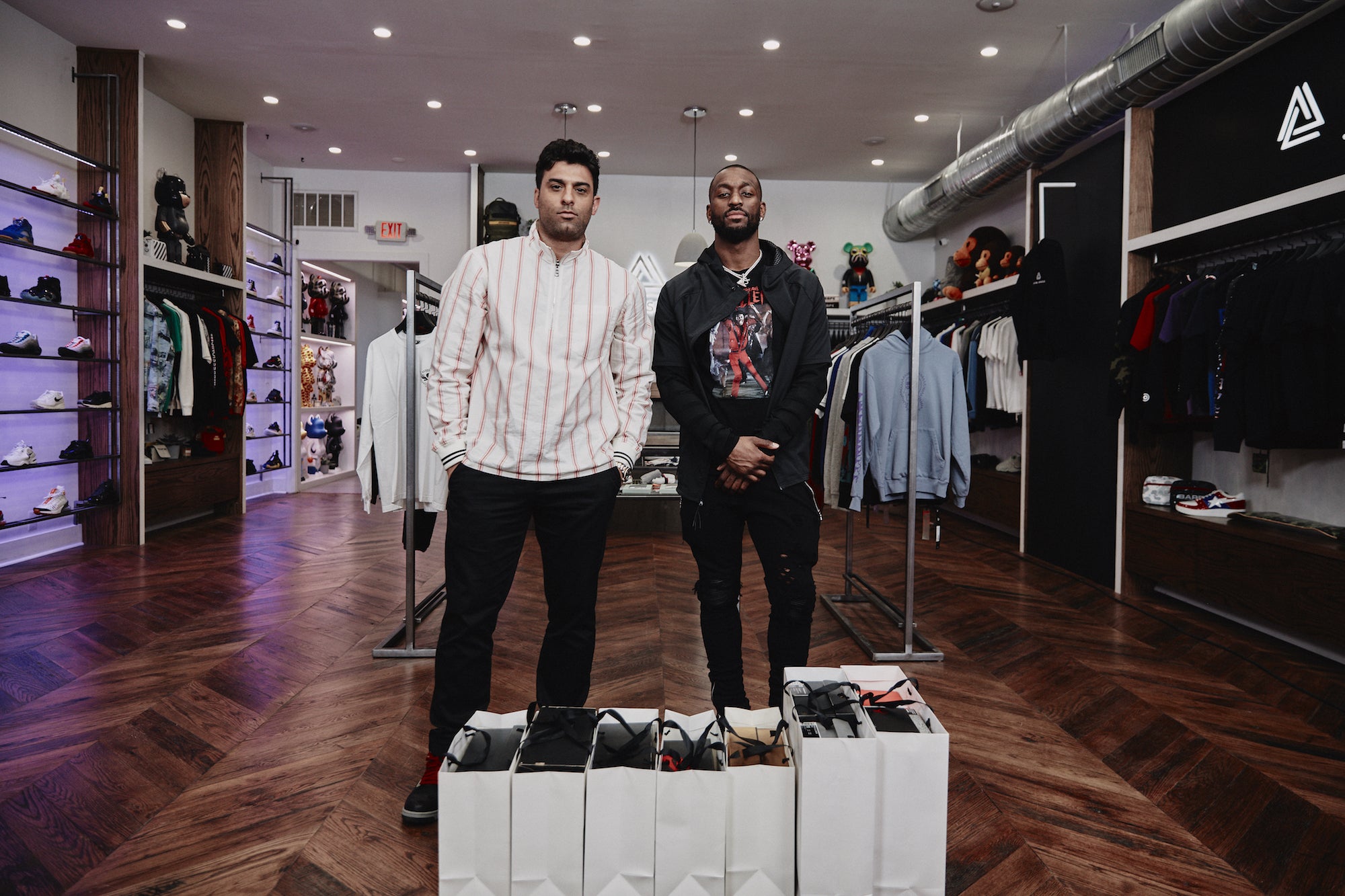 Complex and Kemba Walker go Sneaker Shopping at Social Status CLT