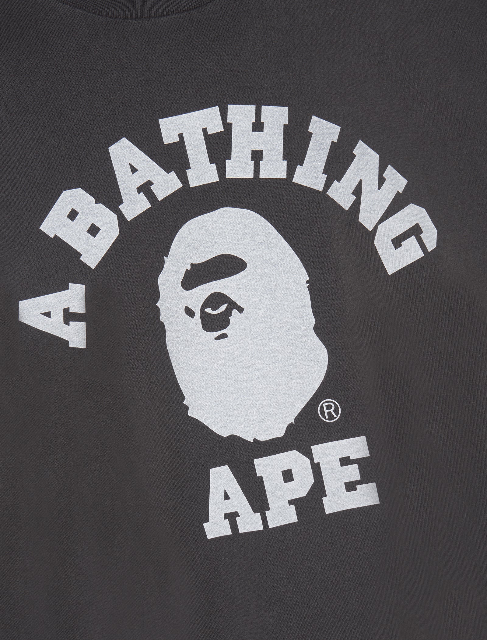 A BATHING APE PIGMENT DYED COLLEGE TEE