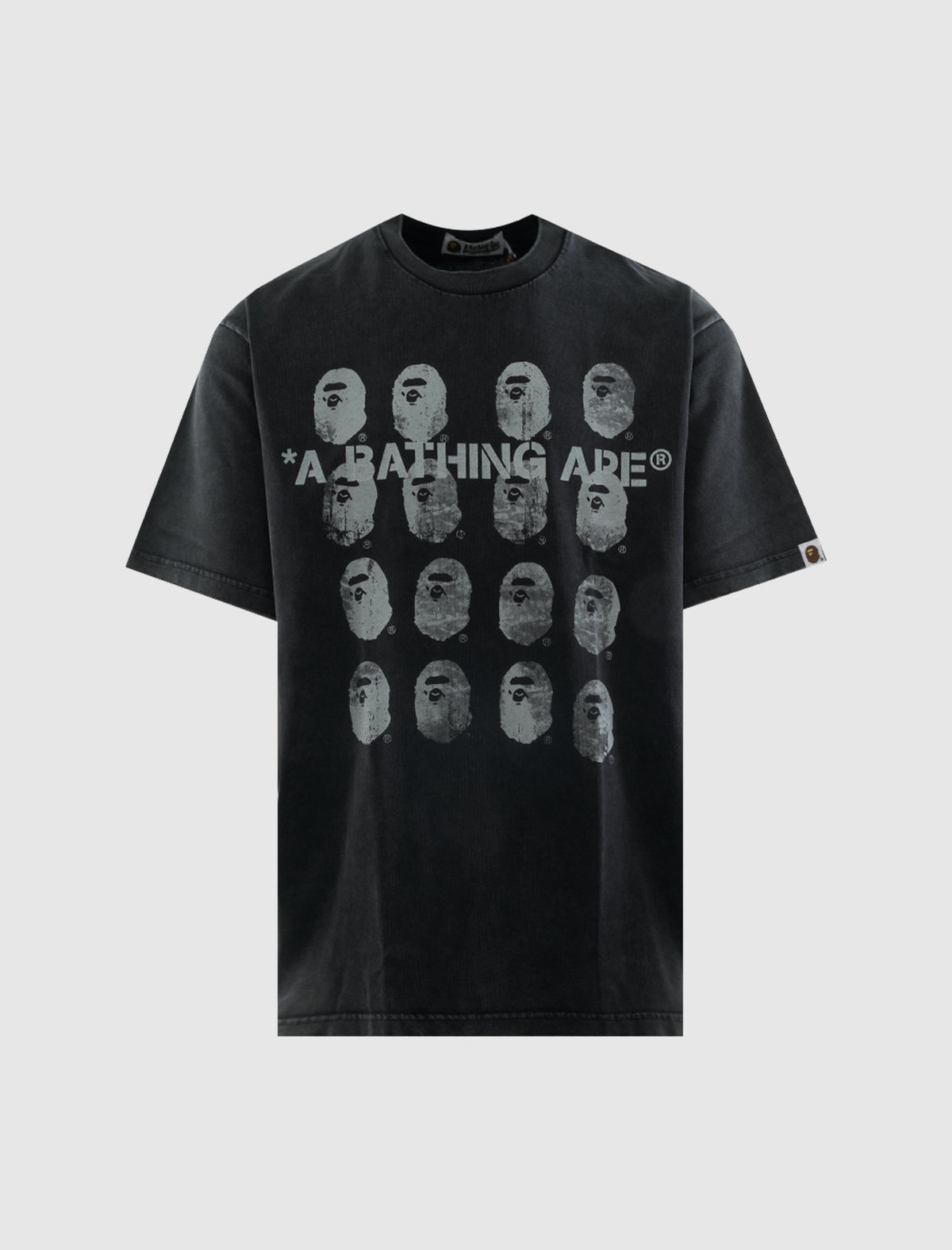 A BATHING APE GARMENT DYED LOGO TEE – Social Status