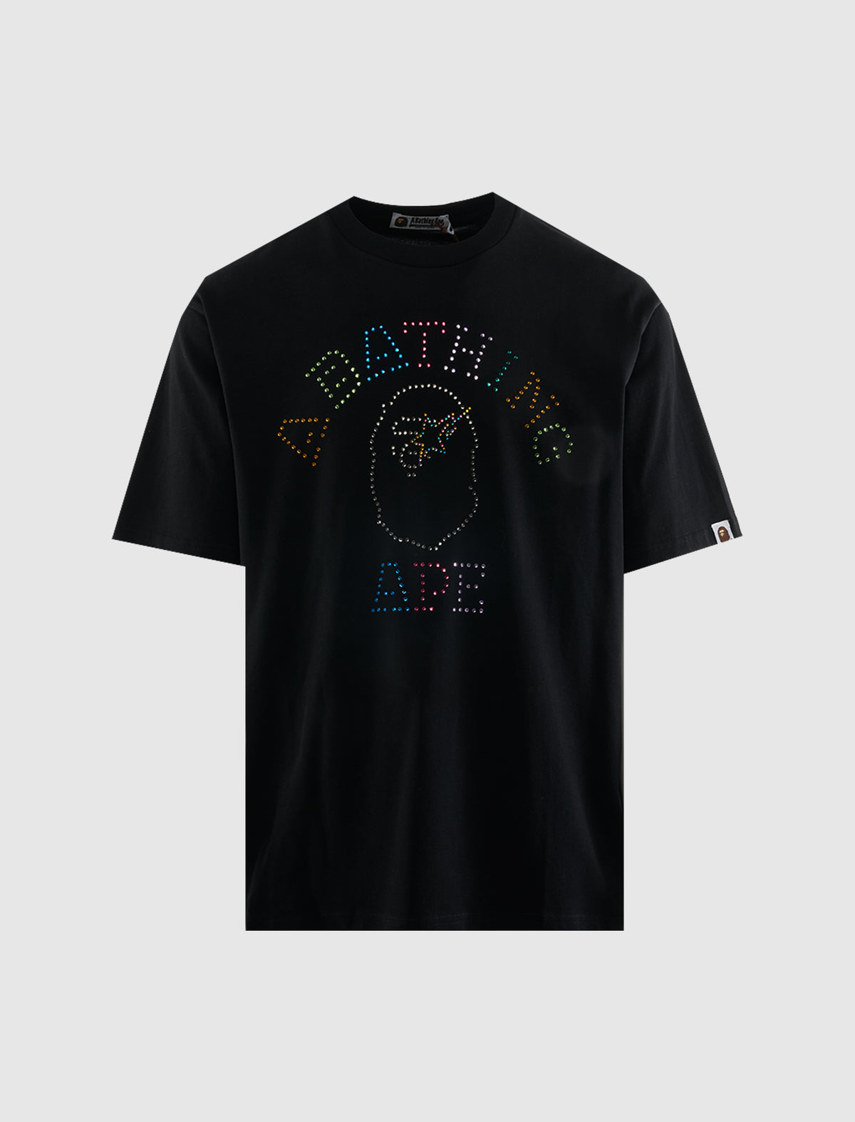 A BATHING APE RHINESTONE COLLEGE TEE – Social Status