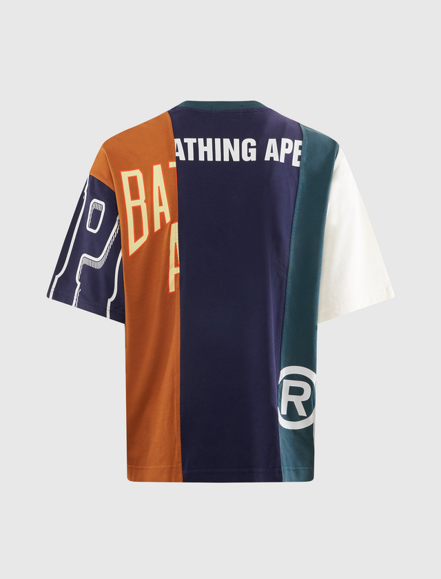UPCYCLED MULTI LOGO CROPPED FIT TEE