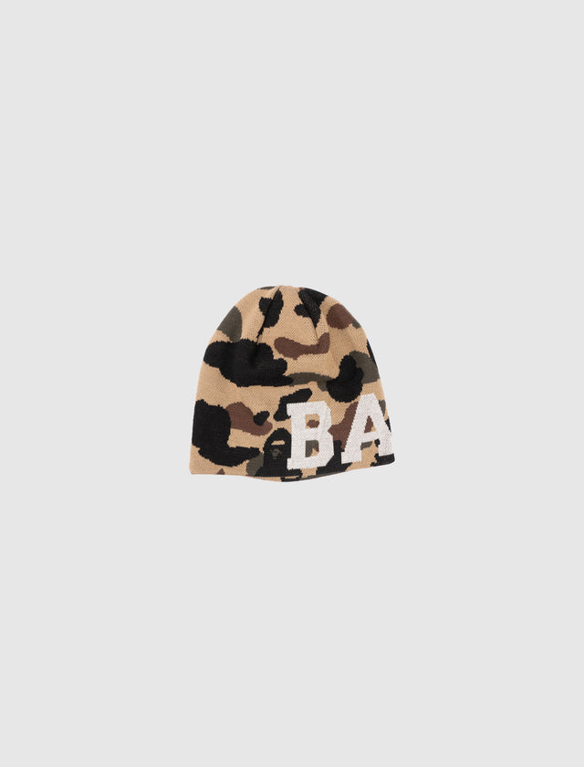 1ST CAMO KNIT BEANIE