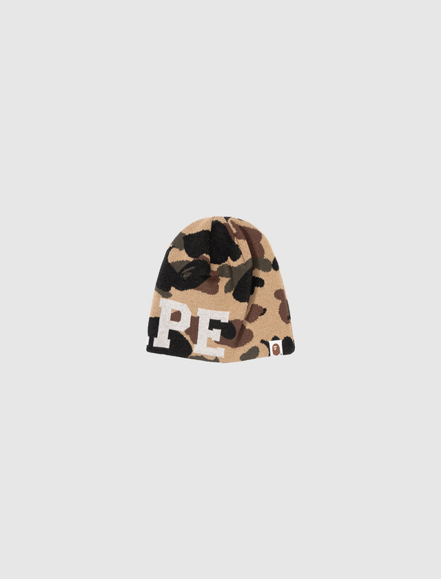 1ST CAMO KNIT BEANIE