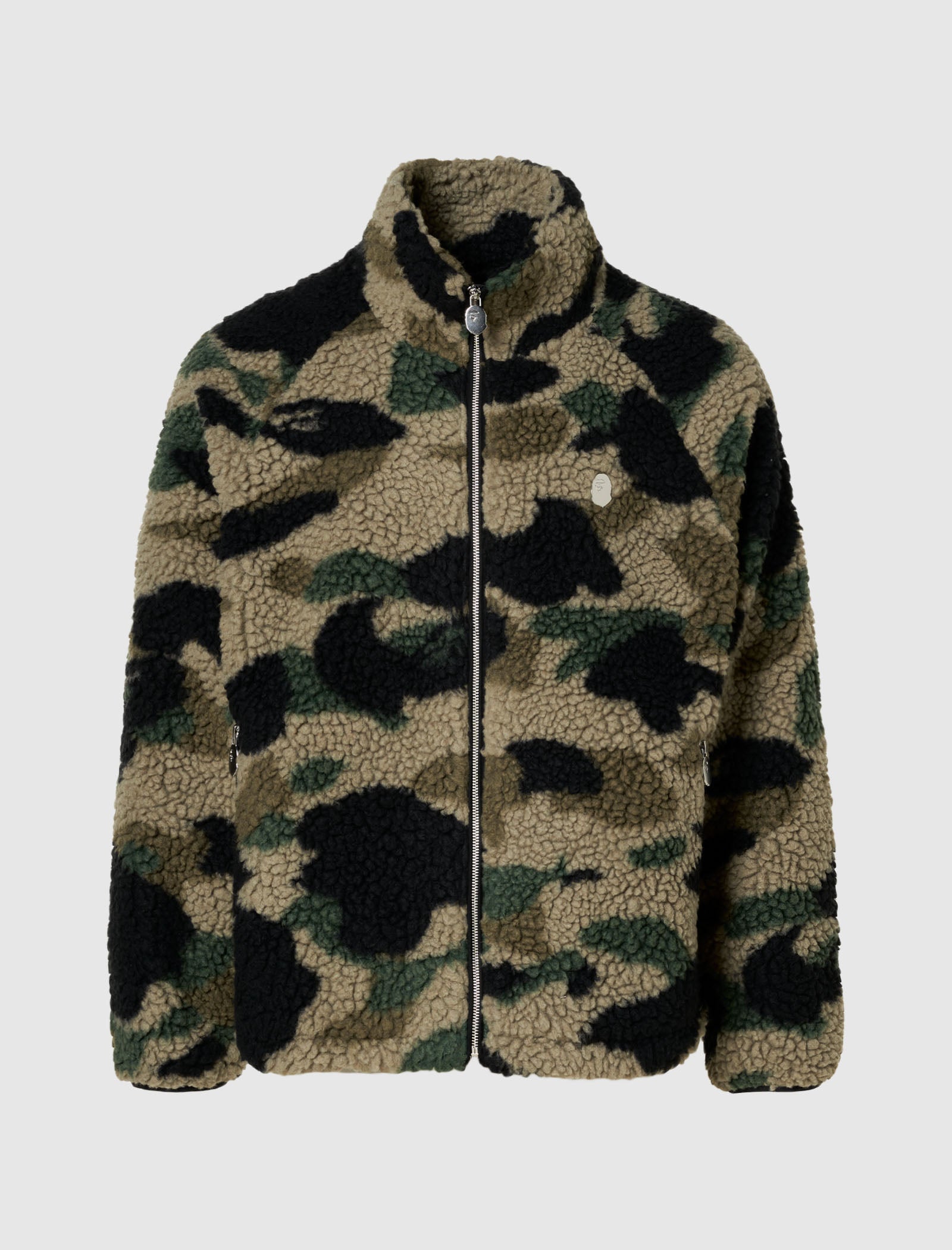 A BATHING APE ONE POINT FLEECE JACKET