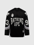 LINE CAMO JACQUARD LOGO RELAXED FIT ICE HOCKEY JERSEY
