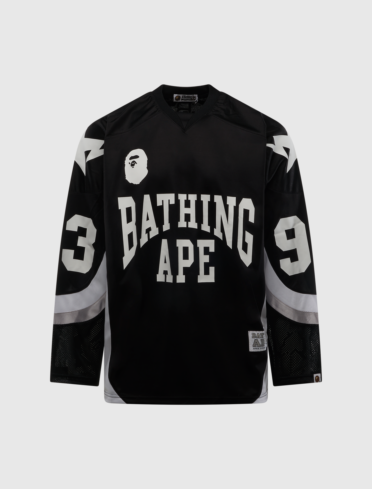 BAPE LINE CAMO JACQUARD LOGO RELAXED FIT ICE HOCKEY JERSEY