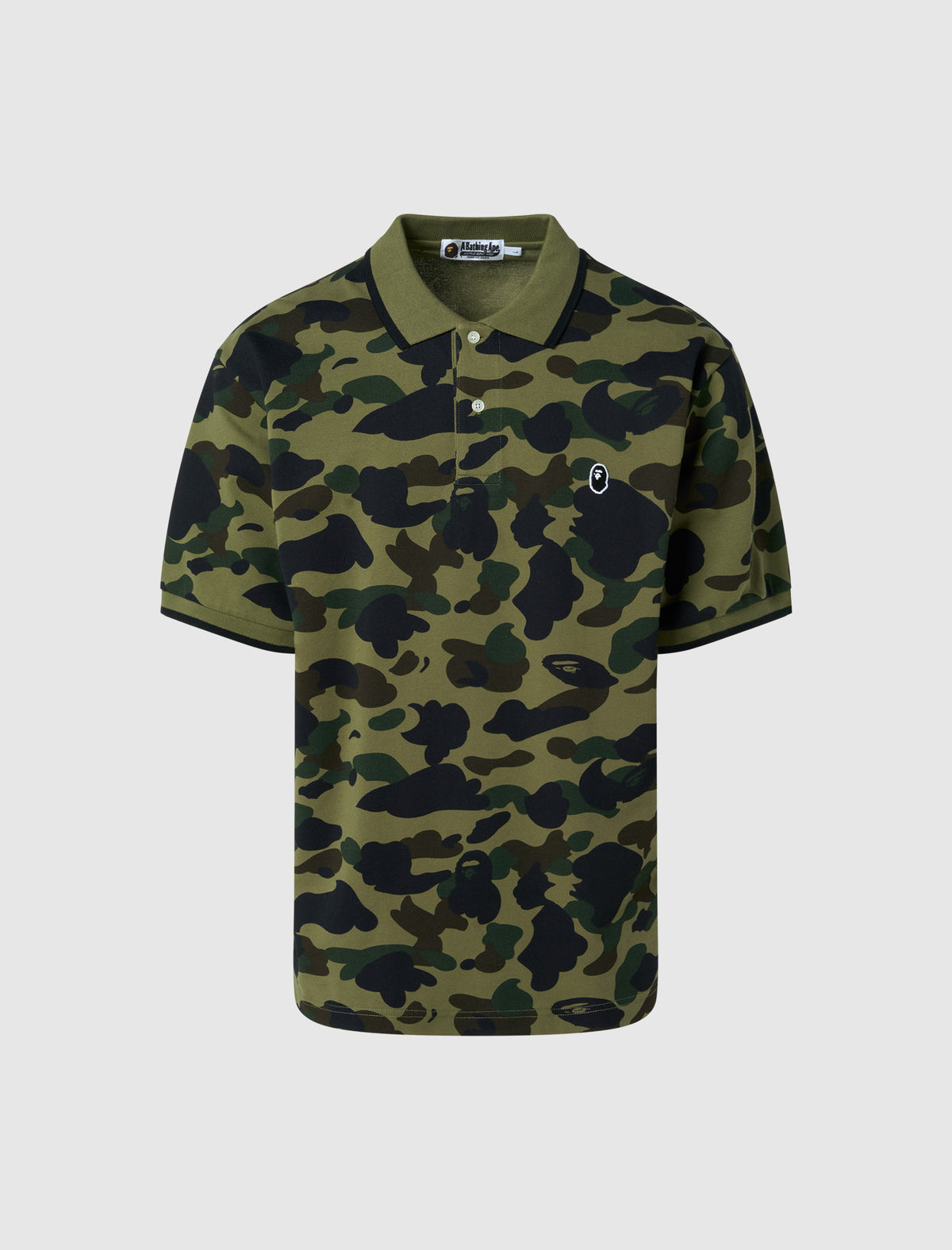 A BATHING APE CAMO ONE POINT POLO – Social Status