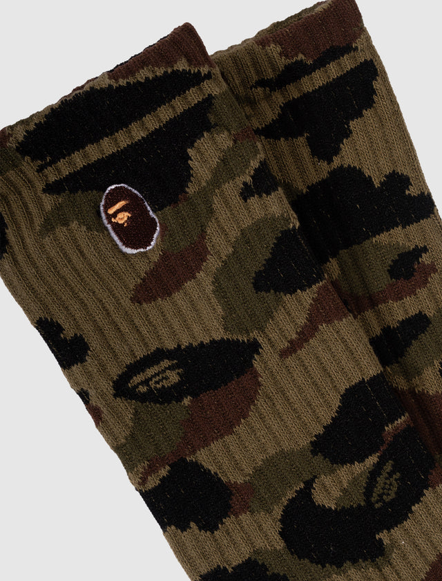 FIRST CAMO APE HEAD ONE POINT SOCKS