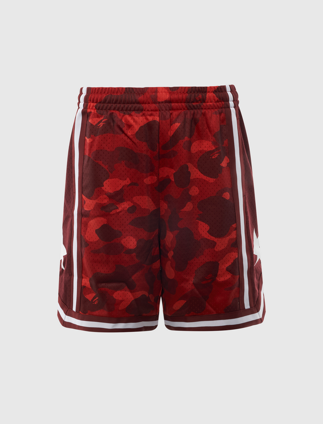 COLOR CAMO MESH RELAXED FIT SHORTS
