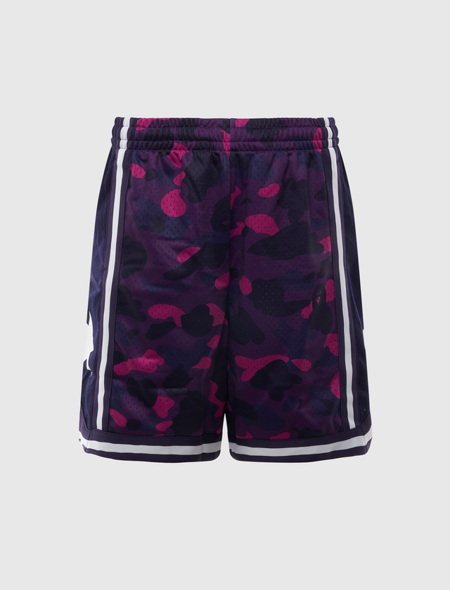 COLOR CAMO MESH RELAXED FIT SHORTS
