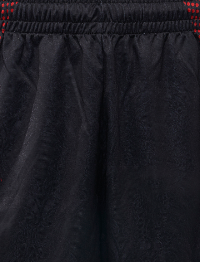 APE FLAME MONOGRAM JACQUARD RELAXED FIT FOOTBALL SHORTS