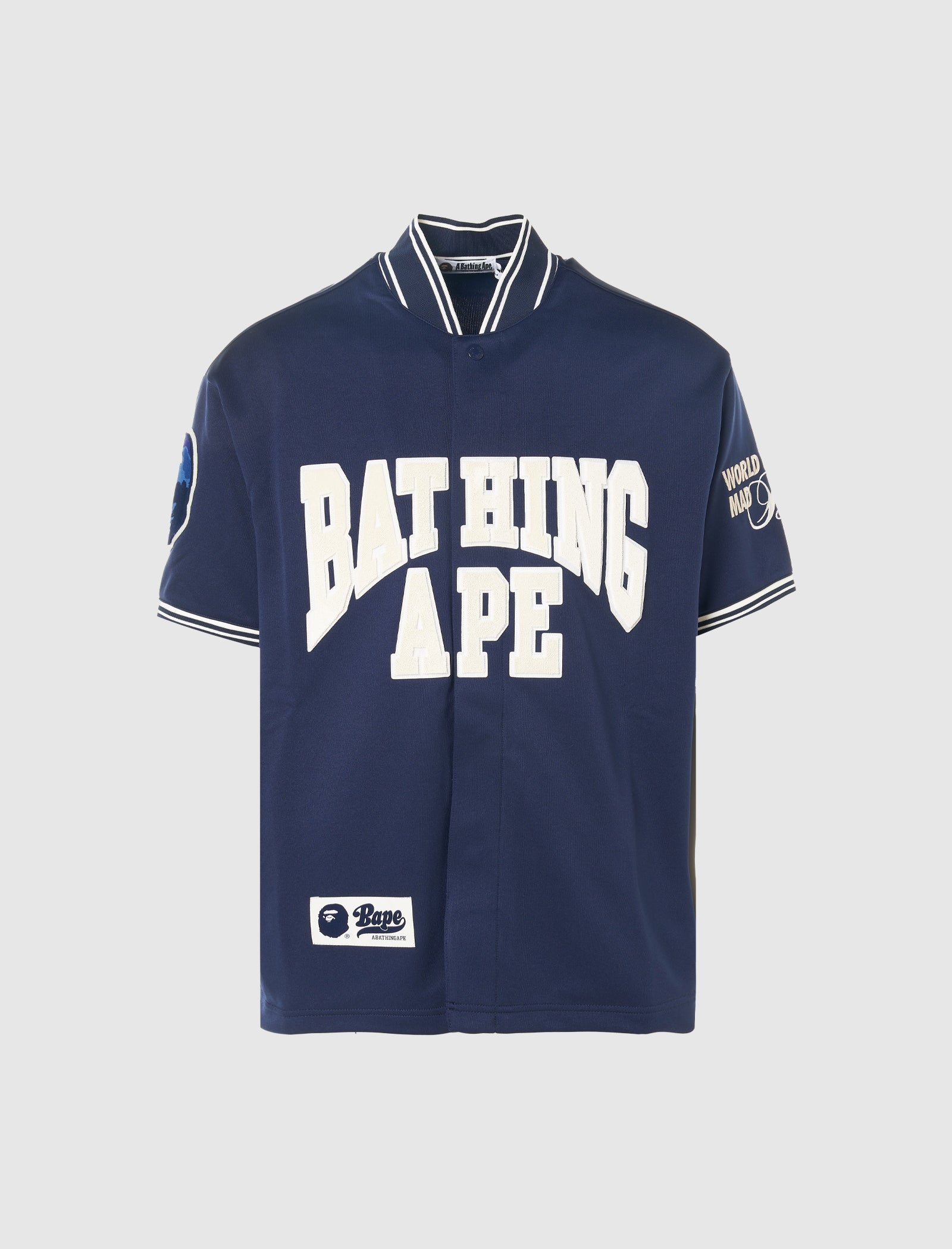 A BATHING APE BASEBALL JERSEY