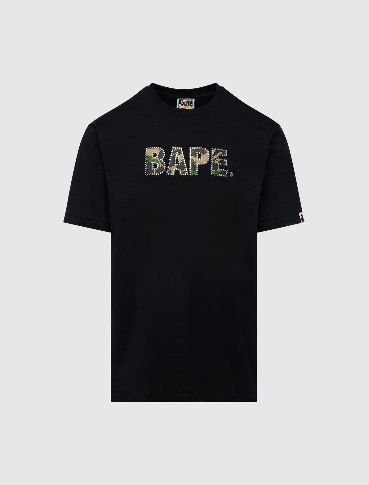 A BATHING APE RHINESTONE LOGO TEE – Social Status