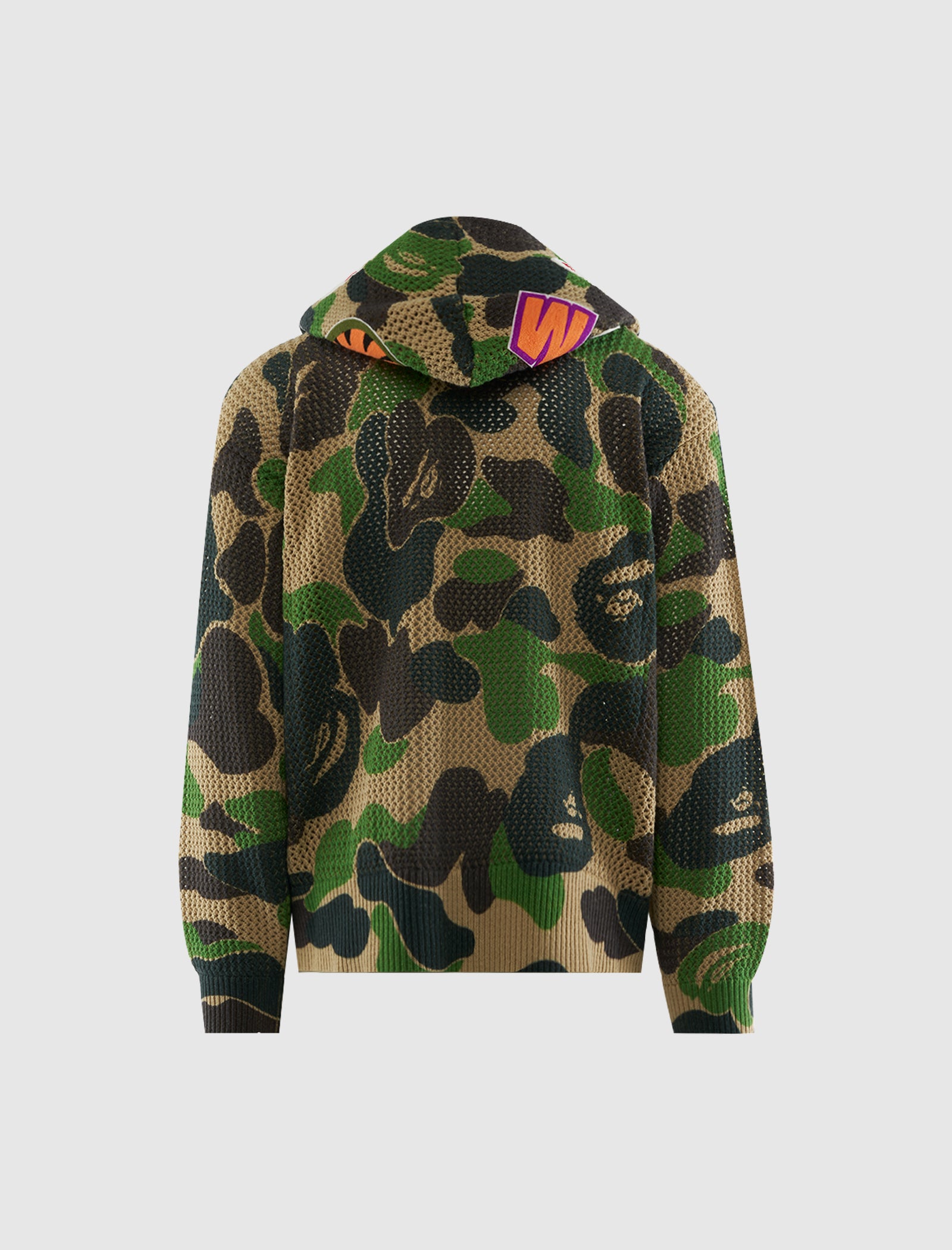 A BATHING APE CAMO CROCHET HOODIE – Social Status