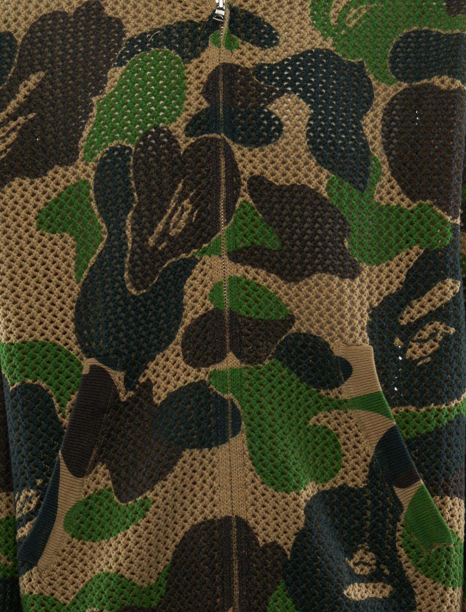 A BATHING APE CAMO CROCHET HOODIE – Social Status