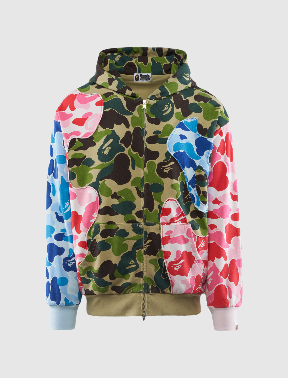 A BATHING APE PATCHWORK HOODIE – Social Status