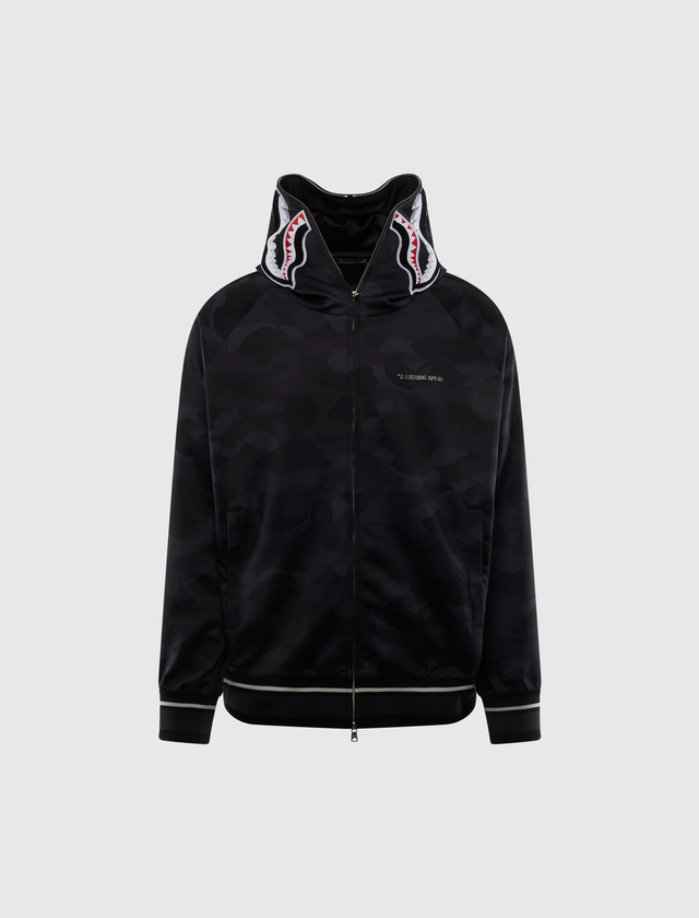 COLOR CAMO SHARK RELAXED FIT HOODIE TRACK JACKET