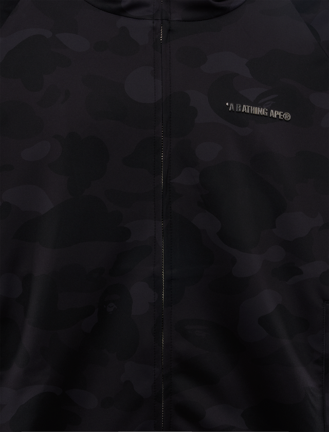 COLOR CAMO SHARK RELAXED FIT HOODIE TRACK JACKET