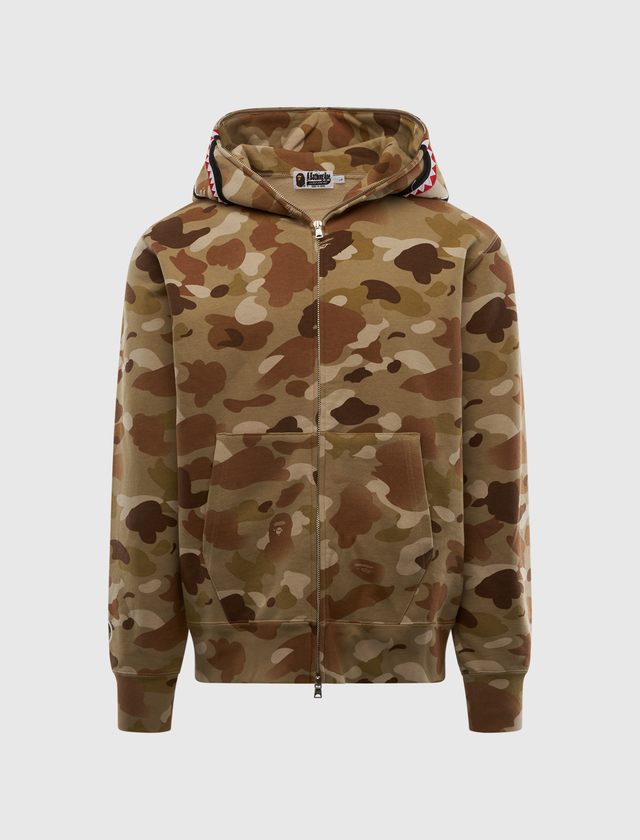 GRADATION CAMO SHARK FULL ZIP HOODIE