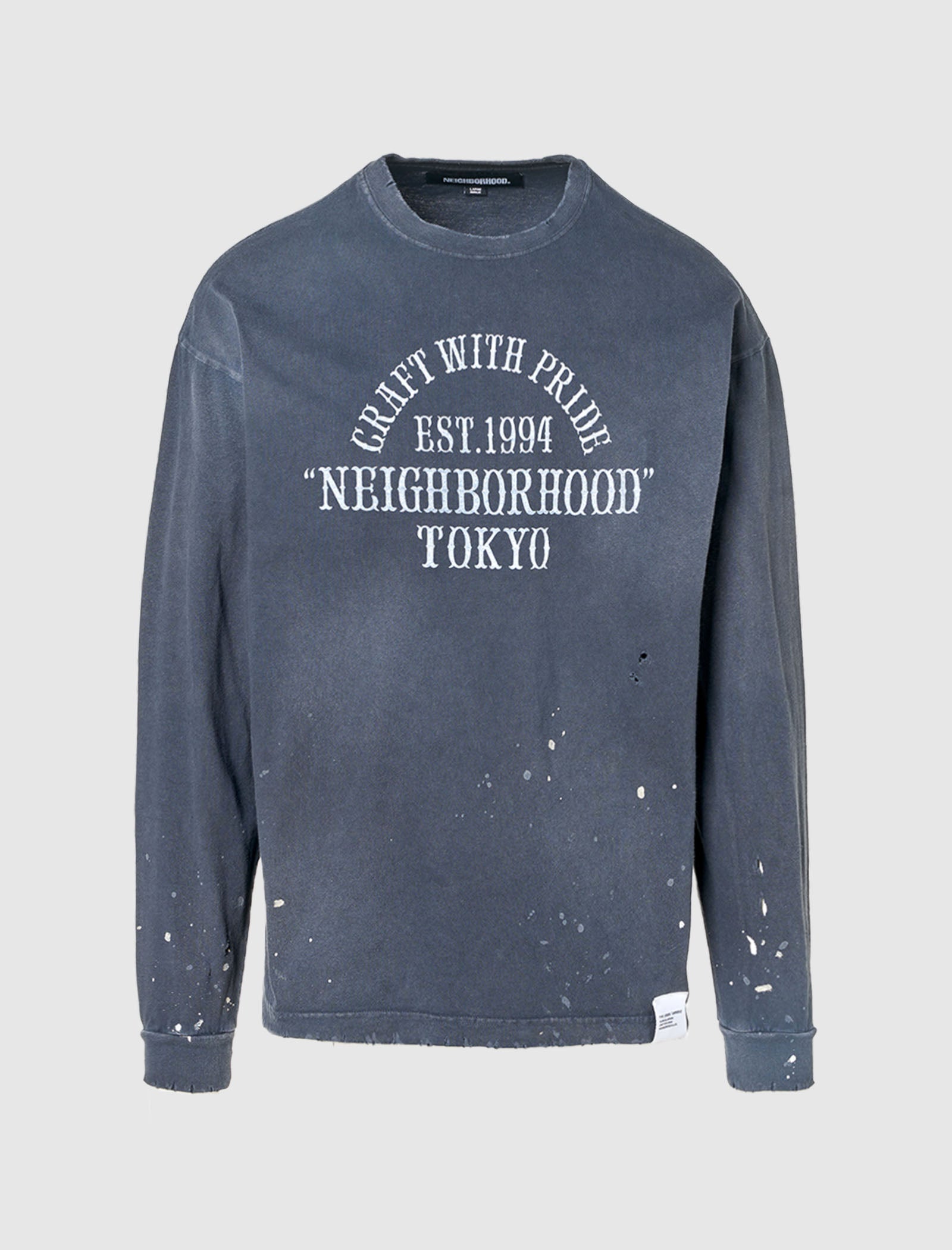 Neighborhood Damage Distressed Sweatshirt - Farfetch