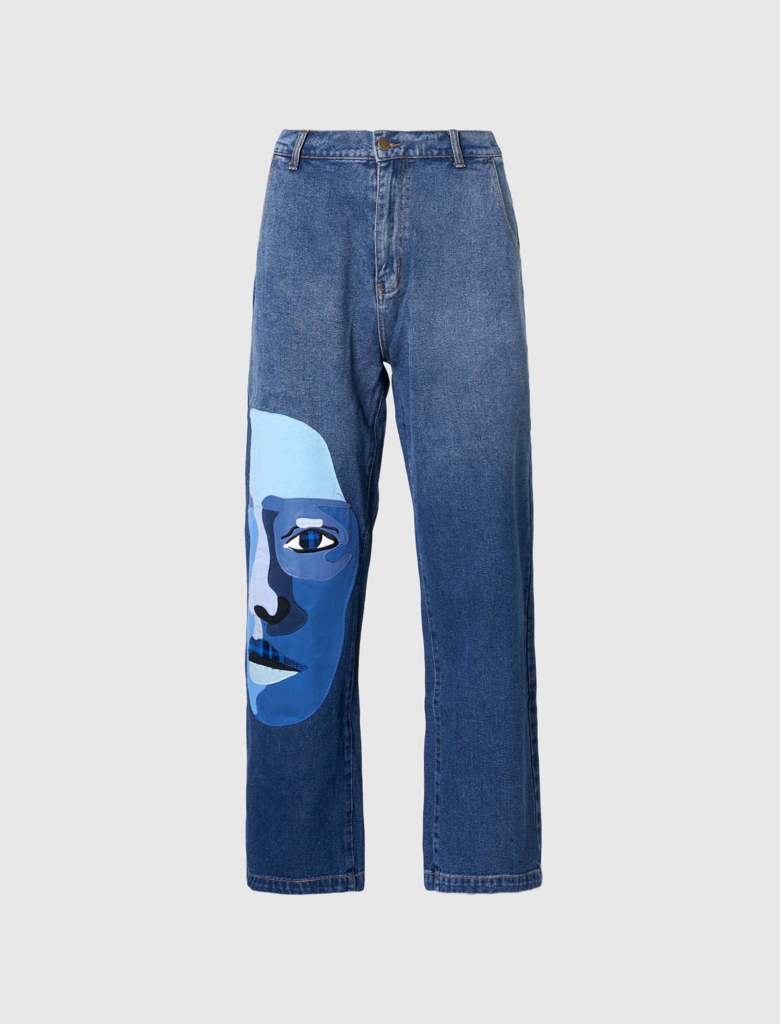 KidSuper Blue Face Jeans