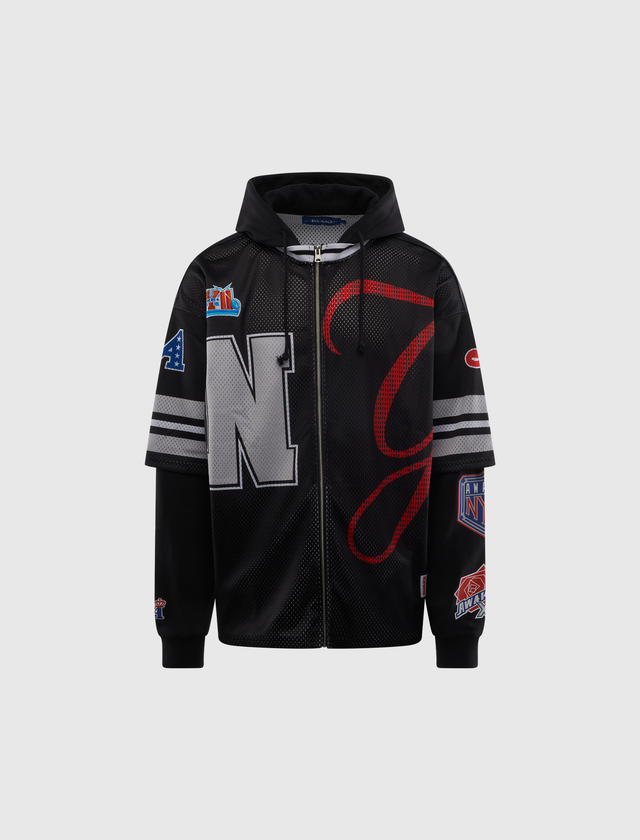 HEADCRACK CHAMPS JERSEY ZIP HOODIE