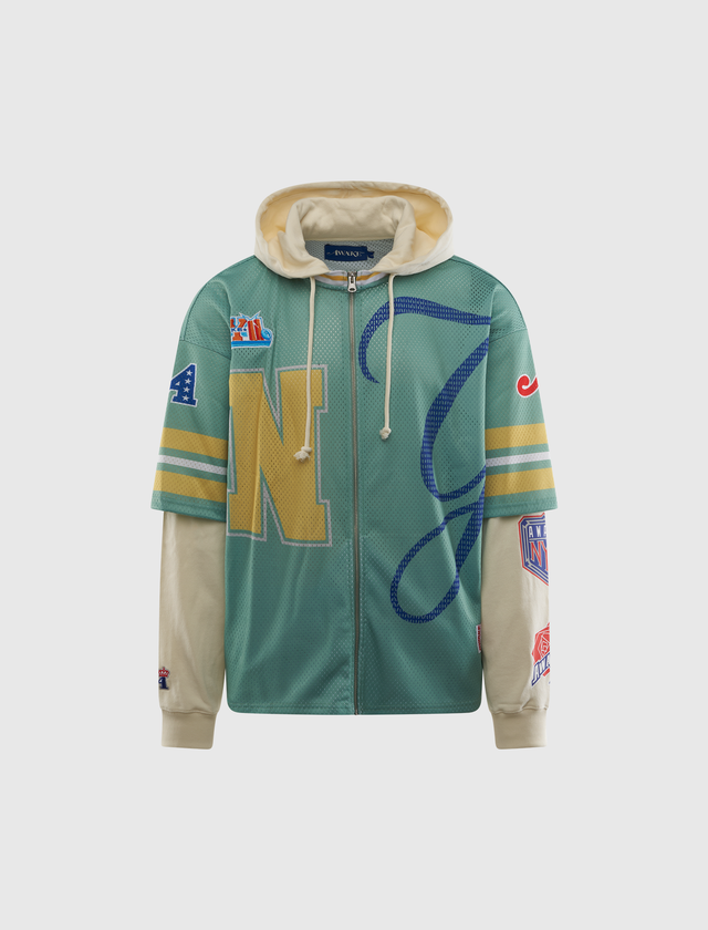 HEADCRACK CHAMPS JERSEY ZIP HOODIE
