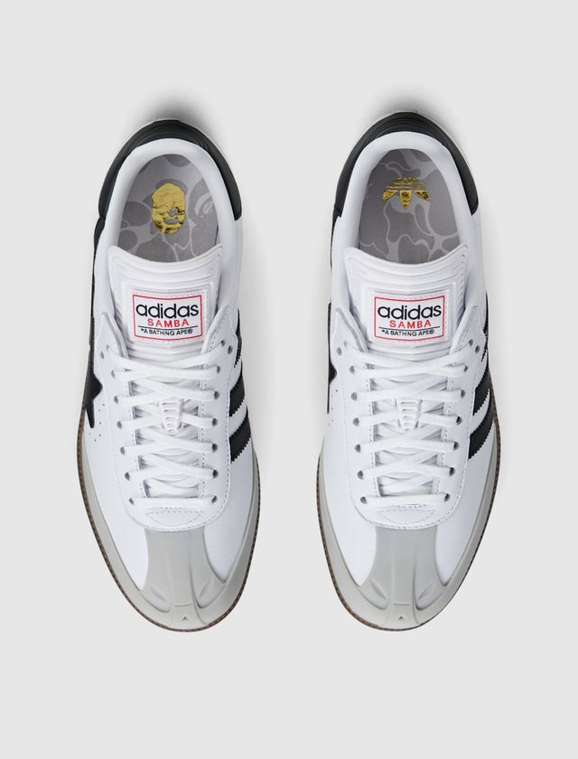 BAPE SAMBA "WHITE/BLACK"