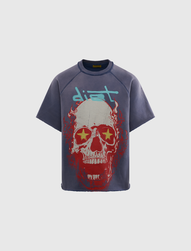 SKULL HALF SLEEVE TEE