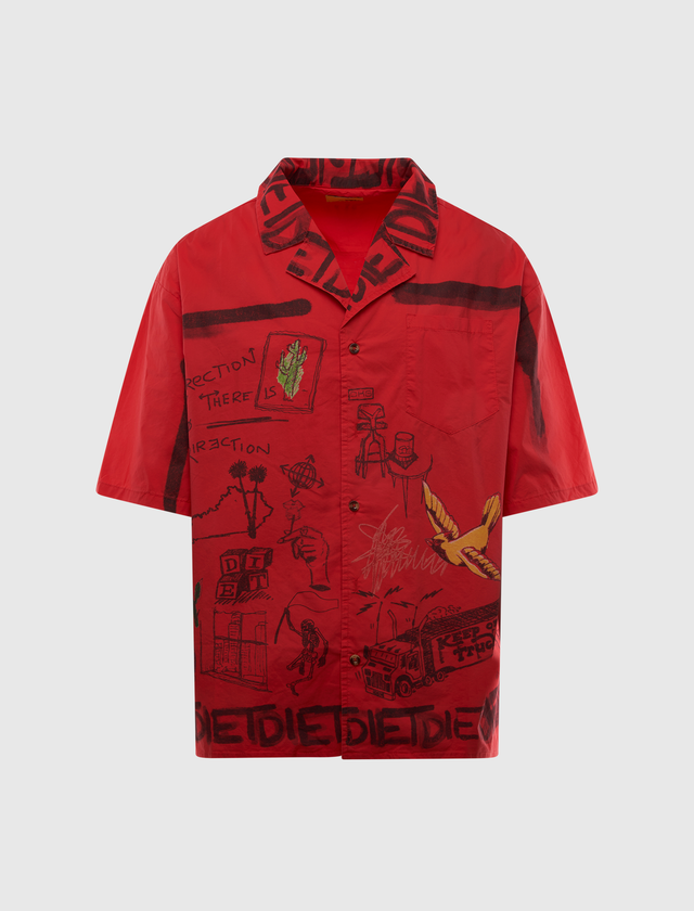 DOODLE BUTTON UP SHIRT