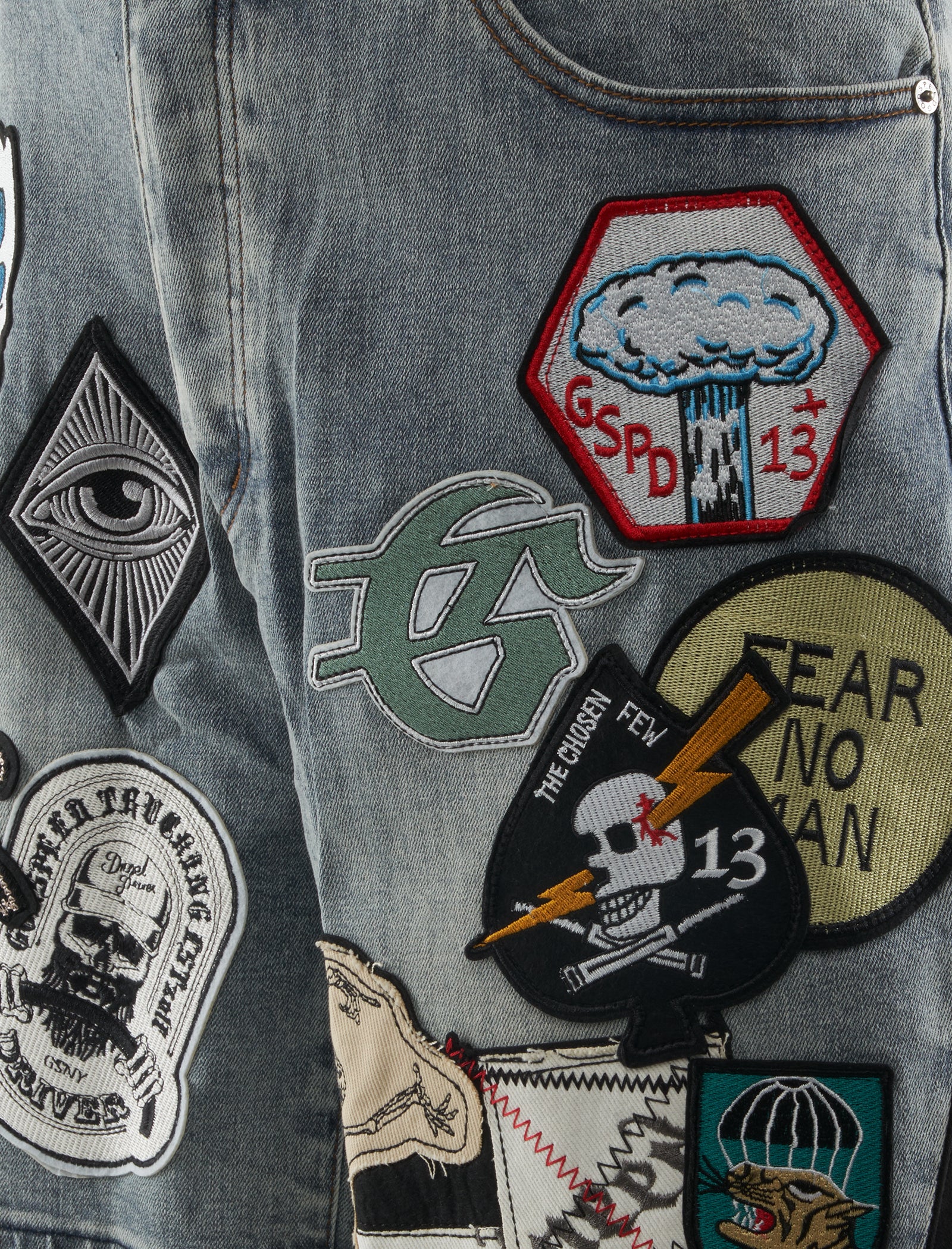 GODSPEED NY PATCHWORK DENIM SHORT – Social Status