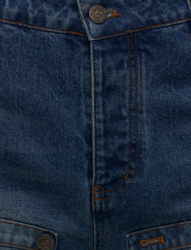 TWIN PANEL DENIM SHORTS