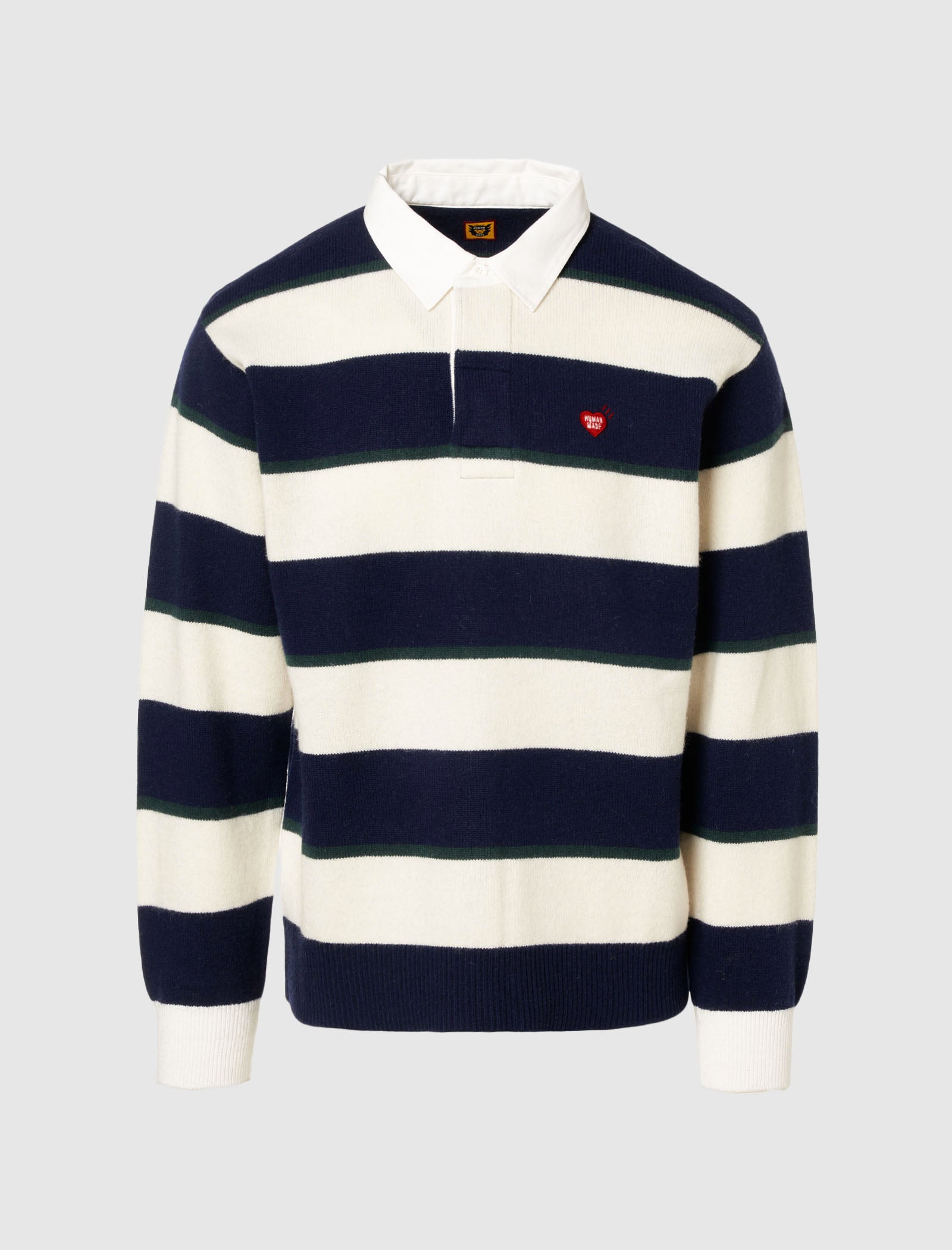 HUMAN MADE RUGBY KNIT SWEATER
